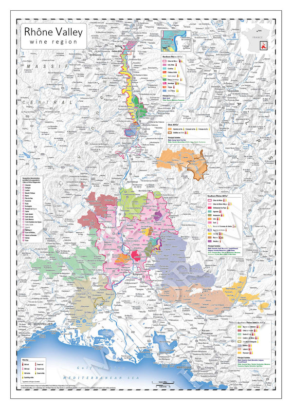 france rhone valley vineyards