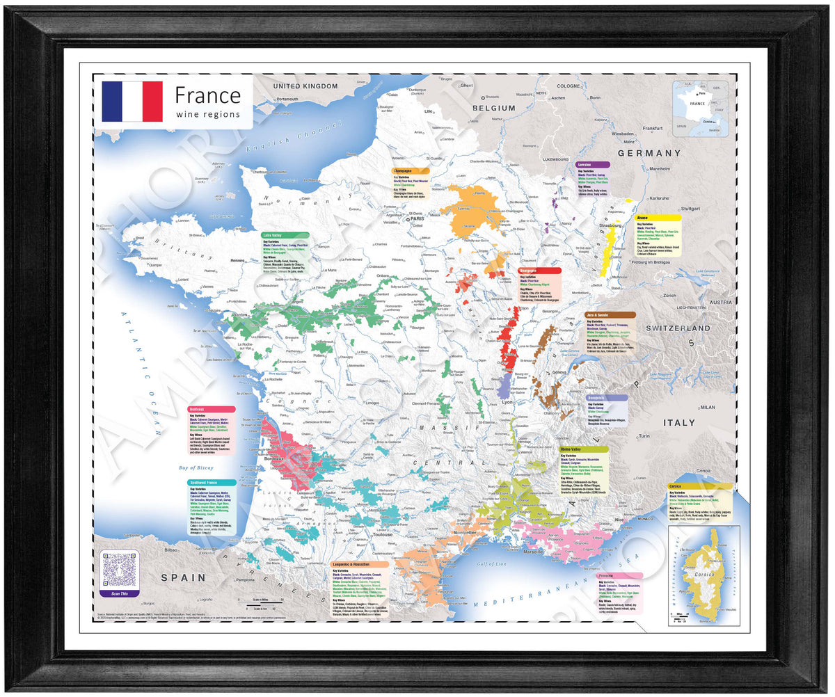 France Wine Map