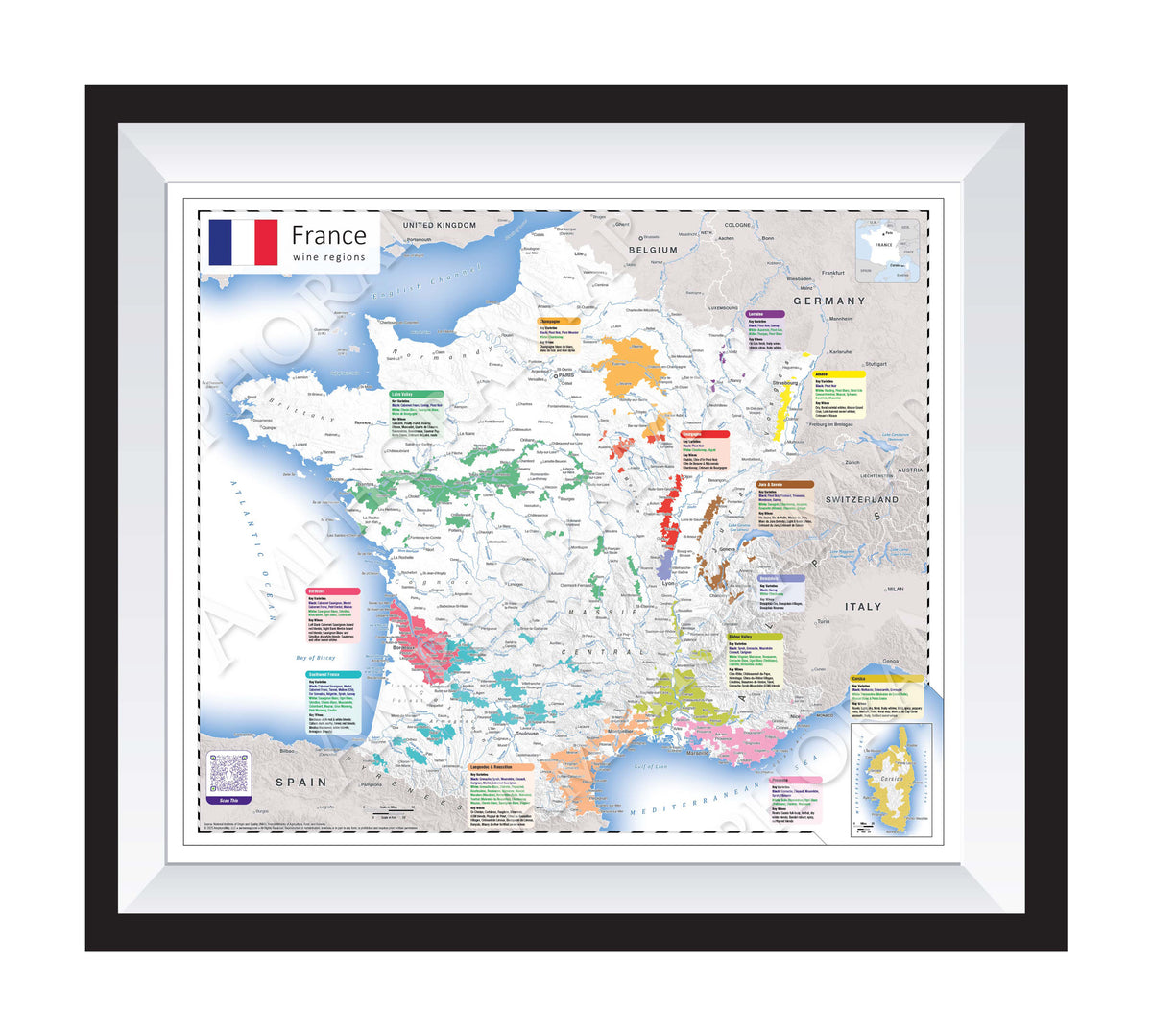France Wine Map