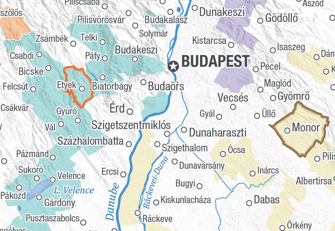 Hungary Wine Map