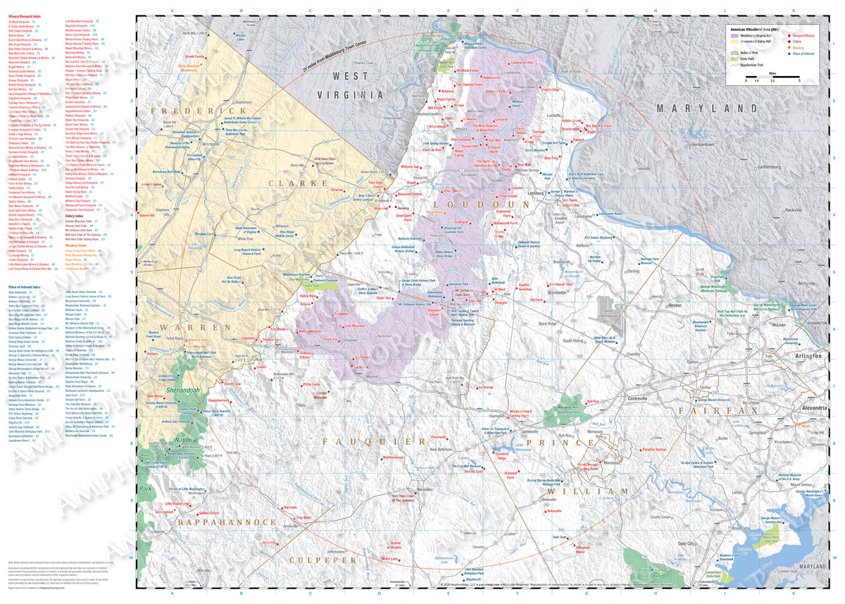 Virginia Winery Maps