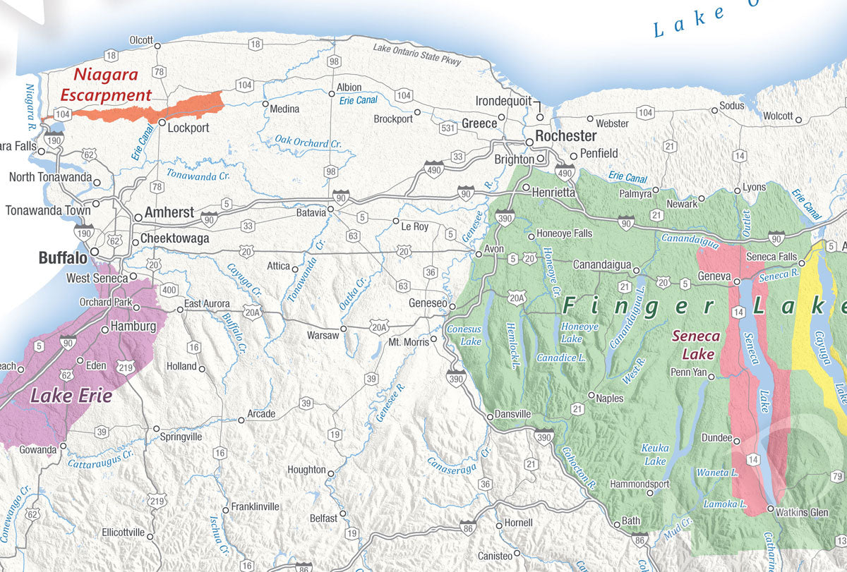 New York Wine Map