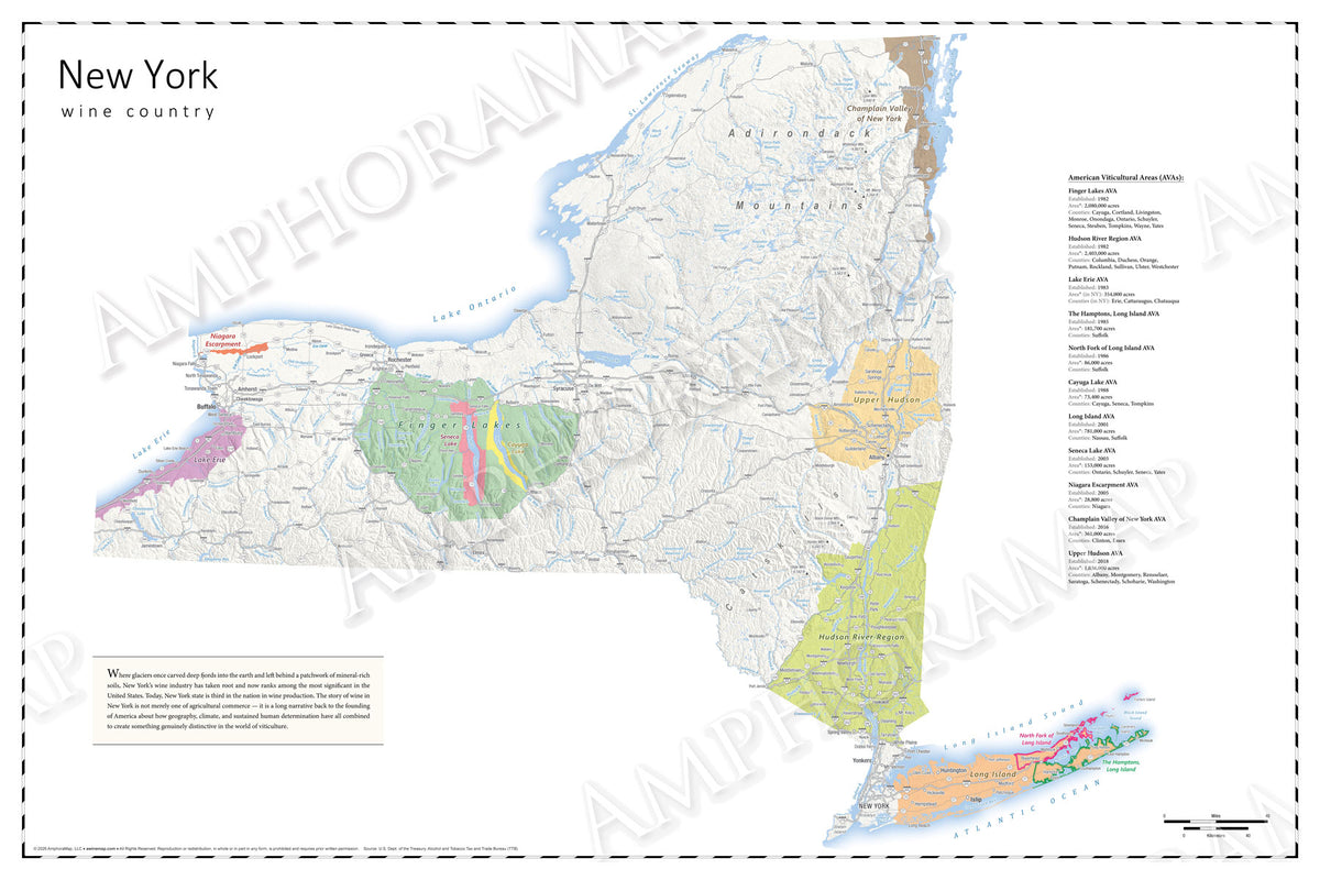 New York Wine Map