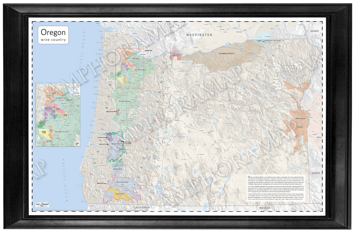 Oregon Wine Map