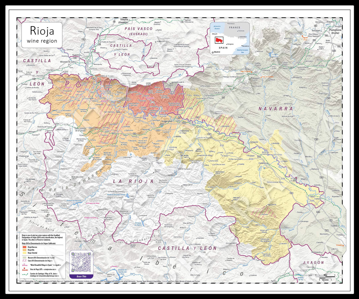 Rioja Wine Map