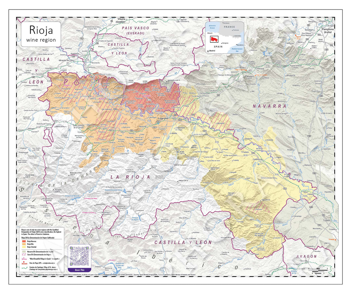 Rioja Wine Map
