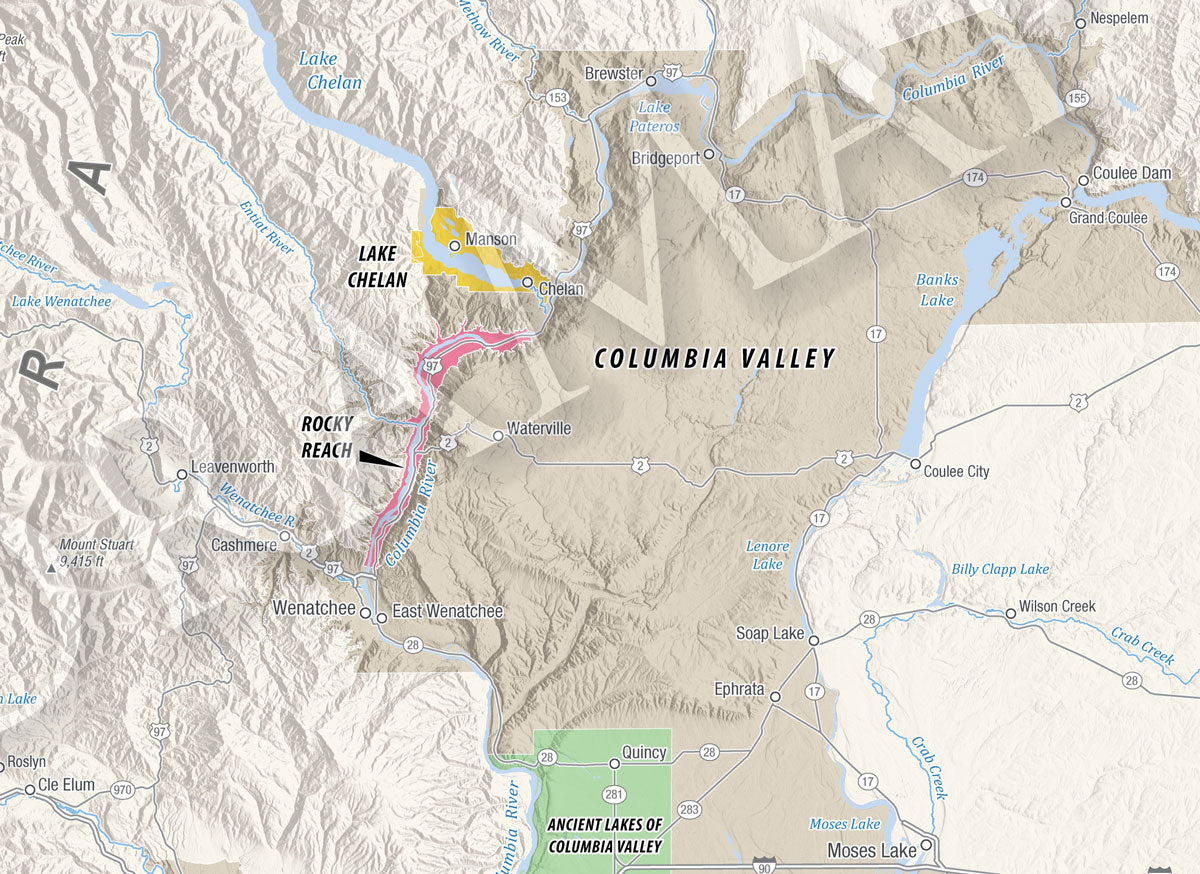Washington Wine Map
