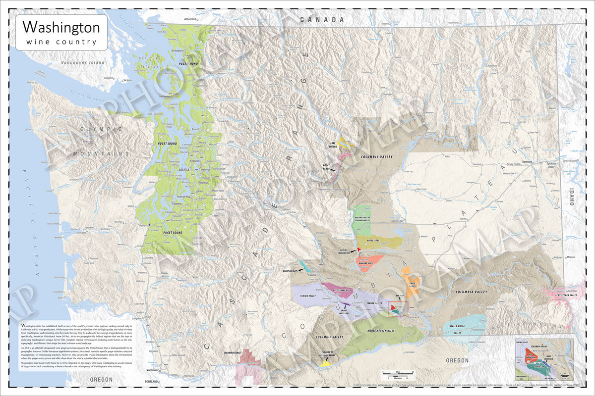 Washington Wine Map