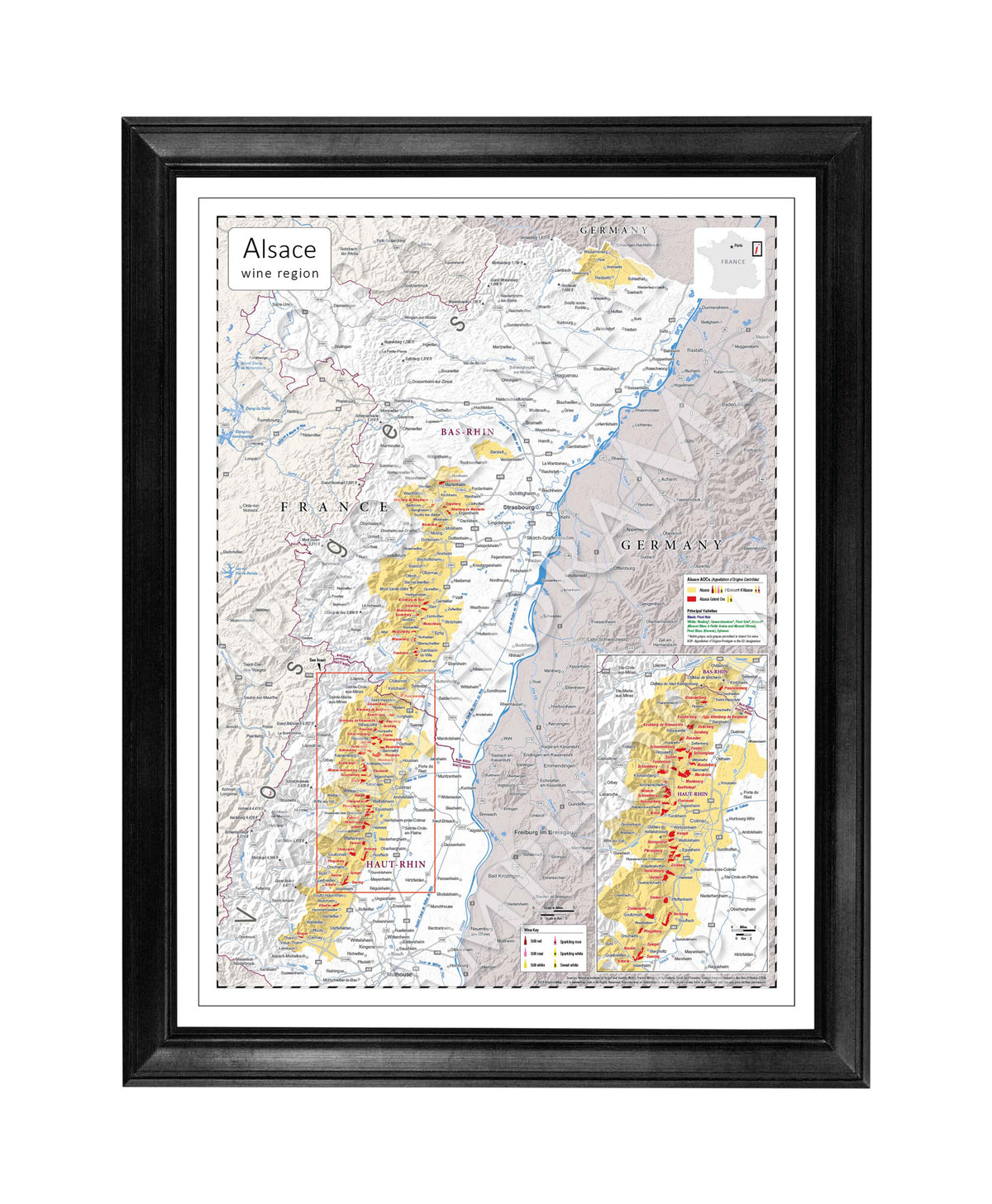 Alsace Wine Map