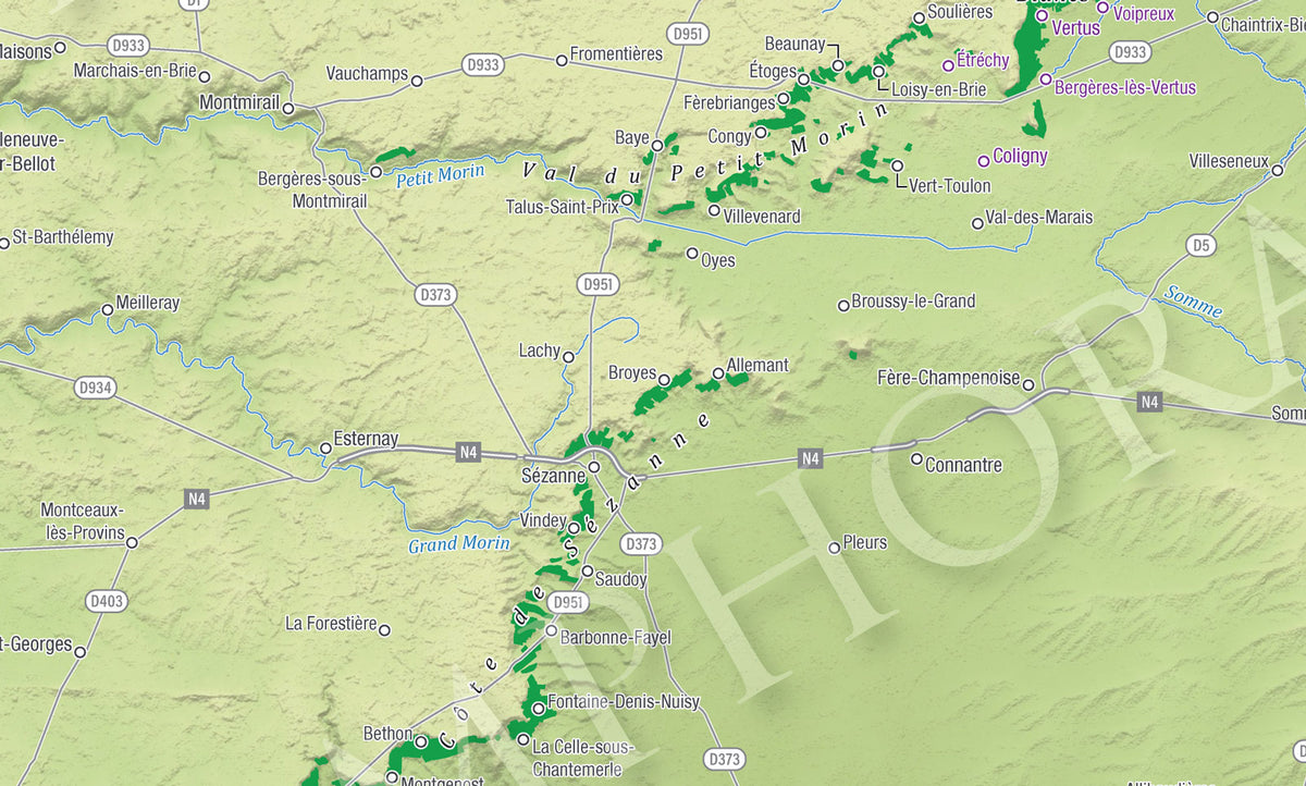 Champagne Wine Maps