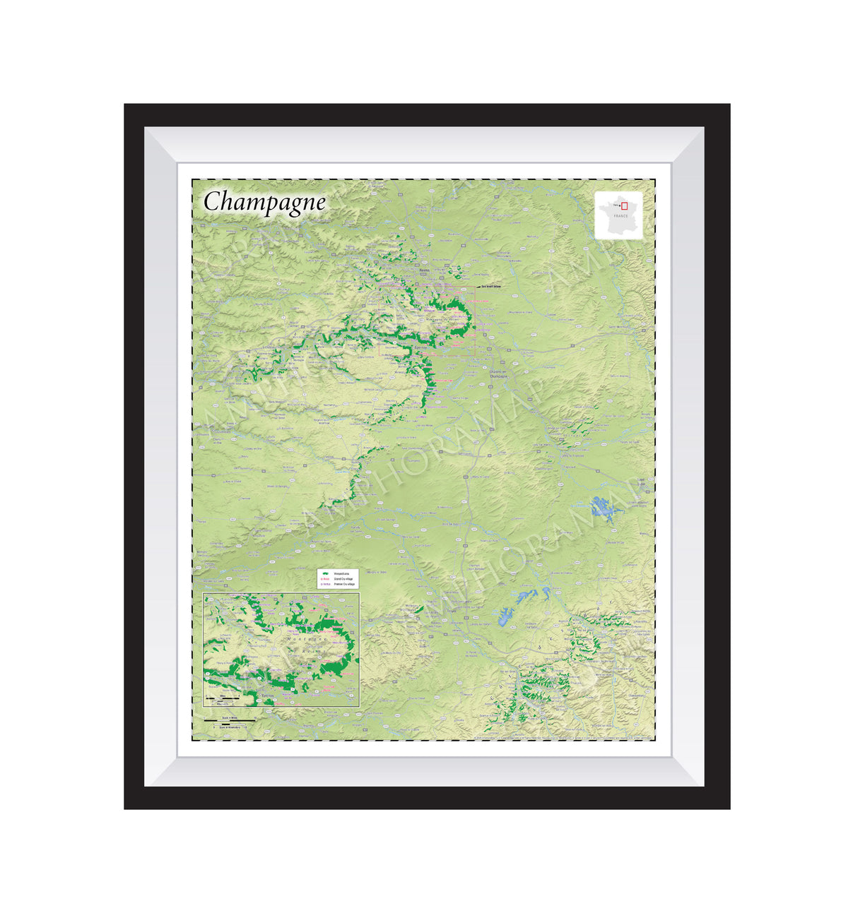 Champagne Wine Maps