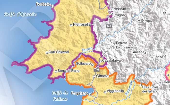 Corsica Wine Map