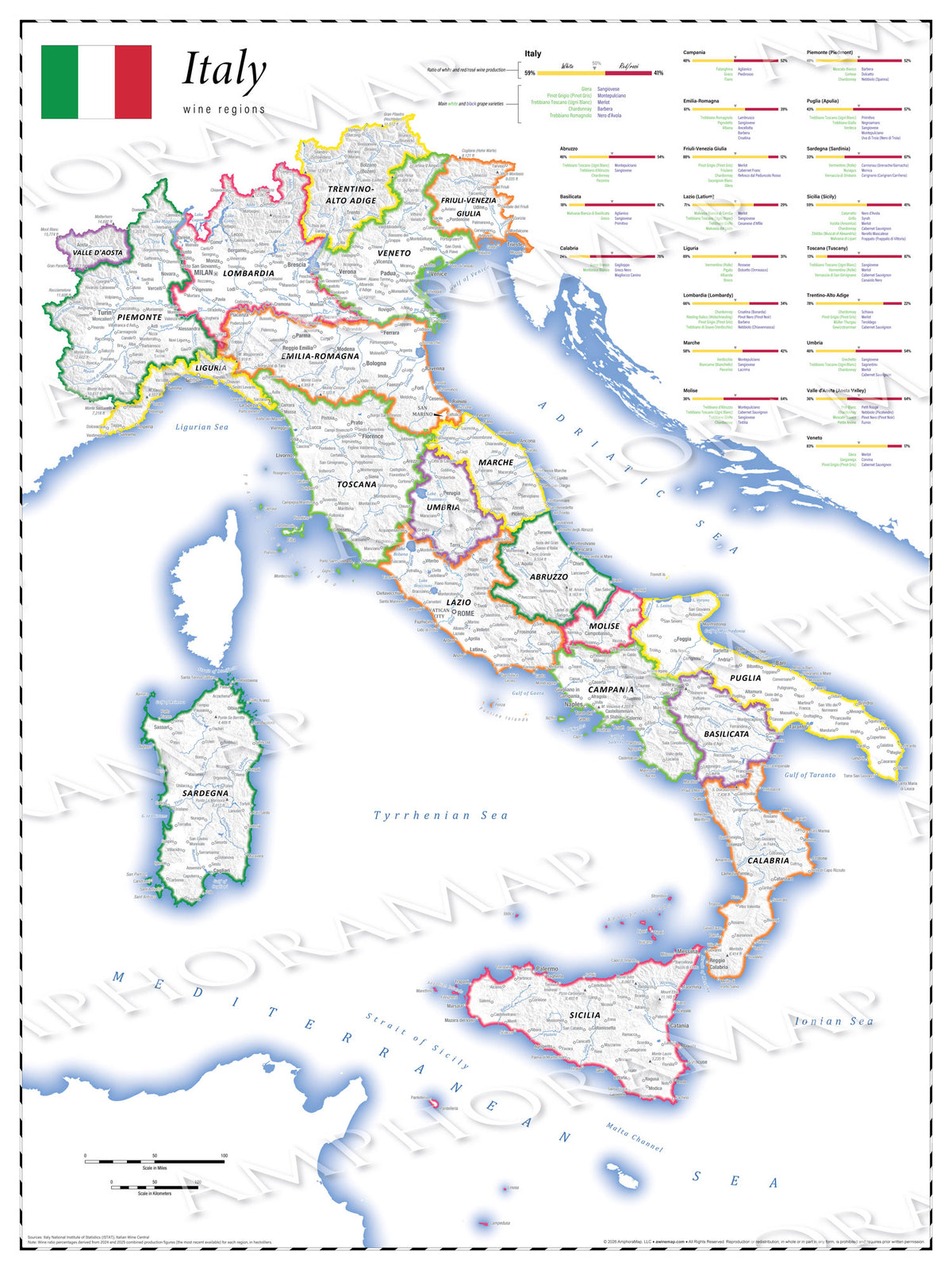 Italy Wine Regions Map