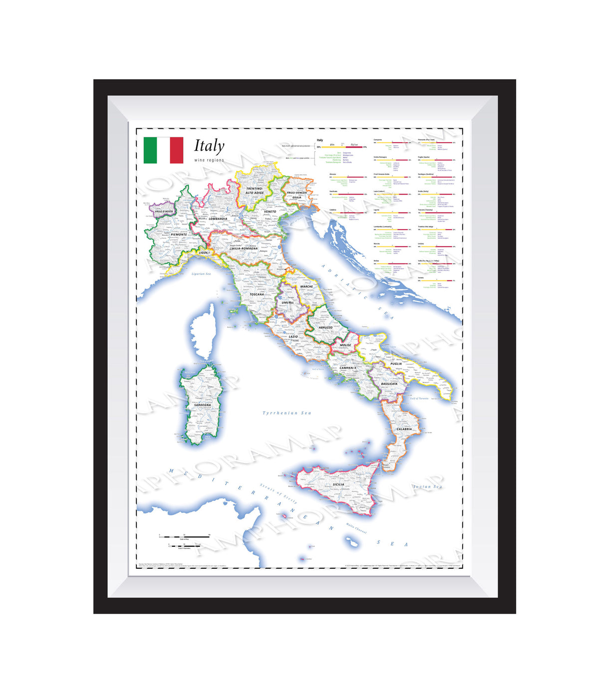 Italy Wine Regions Map