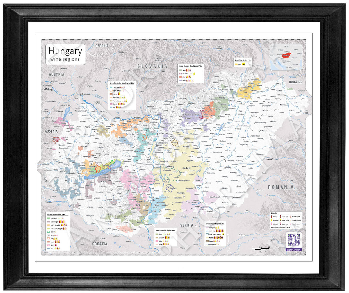 Hungary Wine Map